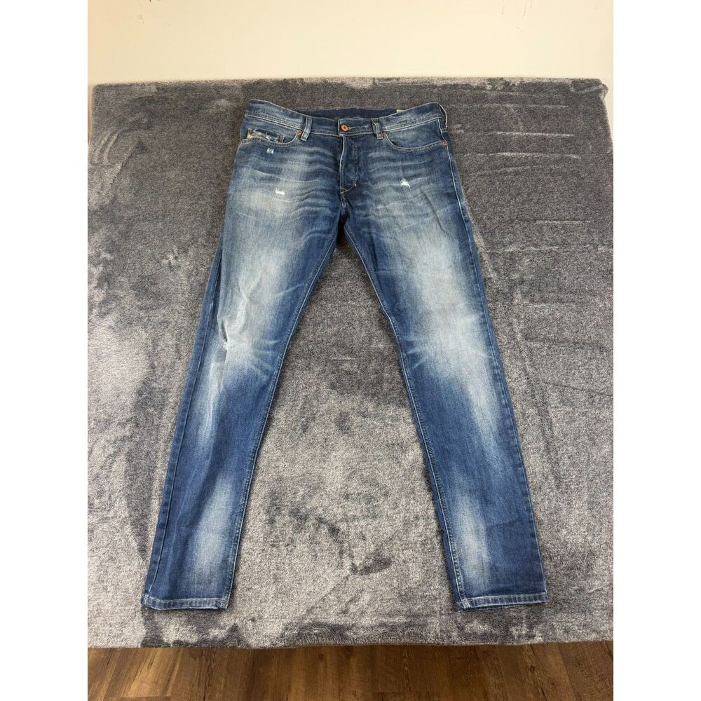 Diesel Tepphar Slim Carrot Men's Jeans R248D Stretch Distressed 33X32*